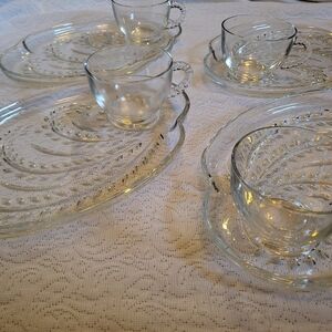 Vintage Snack Set. 8 Peice